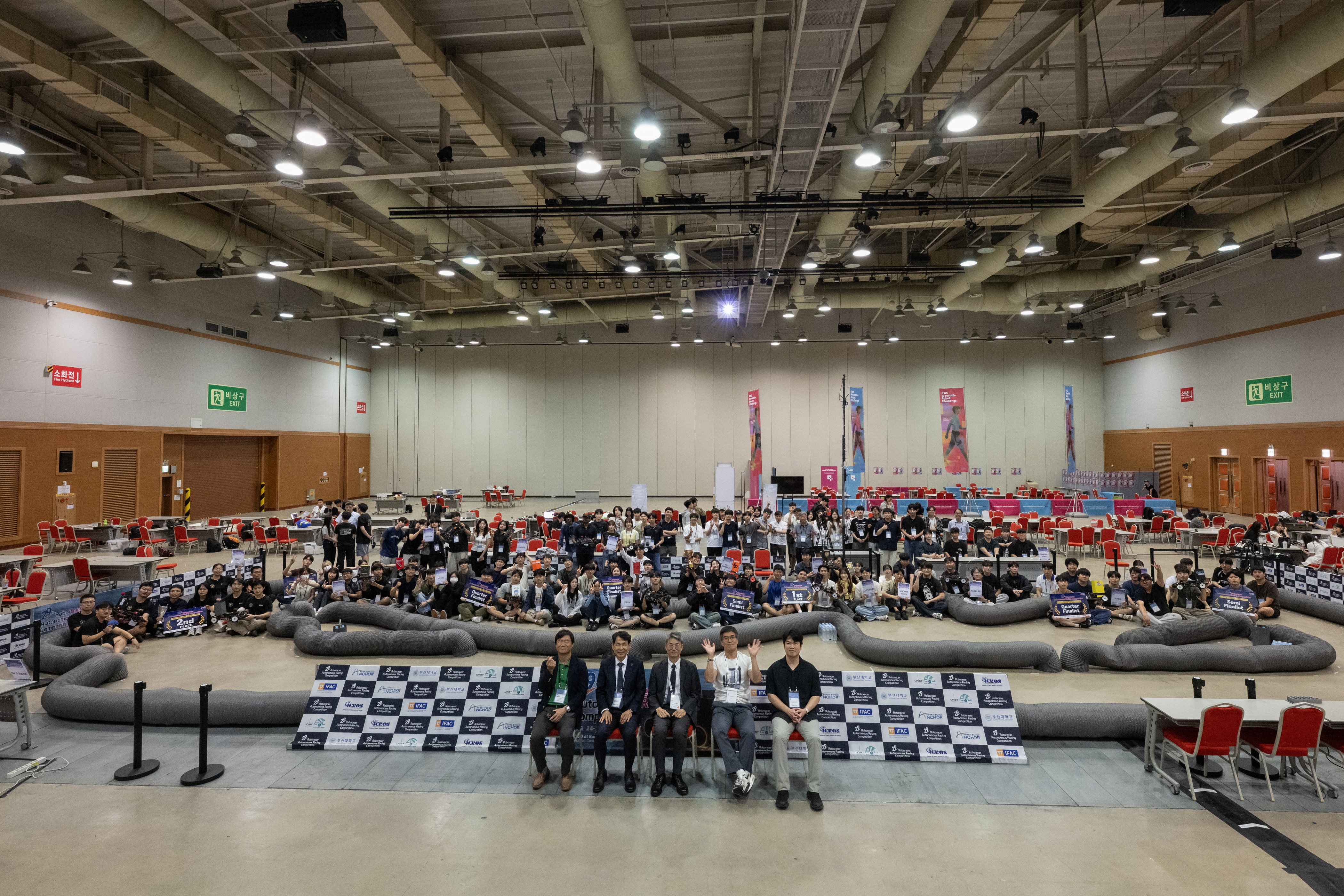 RoboRacer competition venue at BEXCO