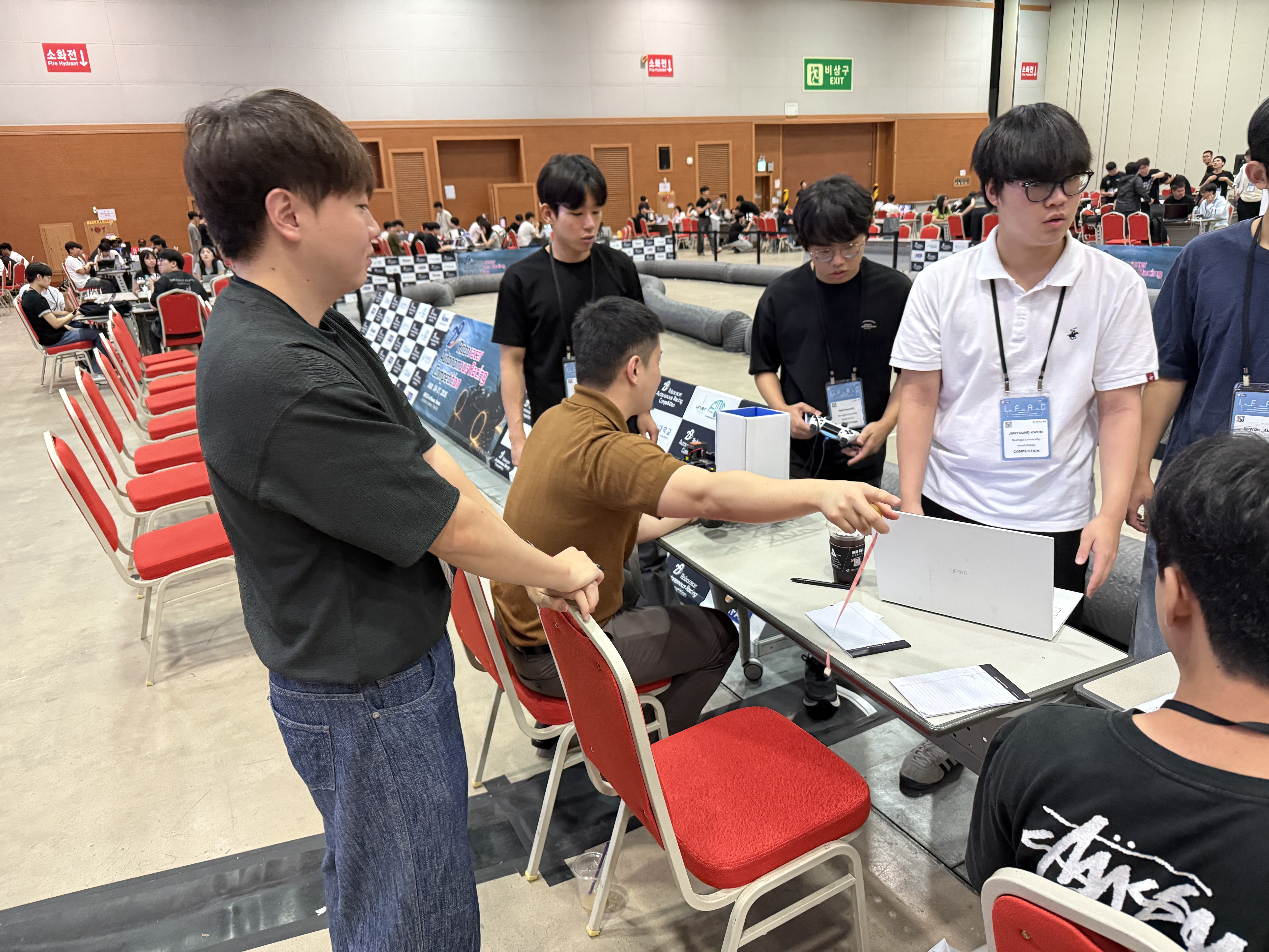 HMCL team members at the competition venue